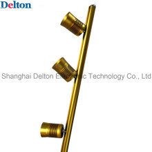 Flexível 3 Light-Head Pole Tipo Golden LED Gabinete Iluminação (DT-ZBD-001)